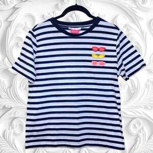 Zara Natacha Paschal Blue & White Striped T-Shirt